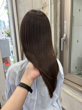 ディジョン(Dijon) 韓国顔まわりレイヤーカットグレージュオリーブベージュブラウン