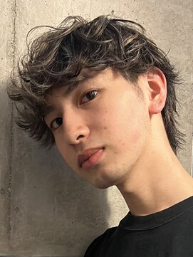 ヘアカロン 熊本本店(Hair CALON) メンズハイライトメッシュパーママッシュパーマ