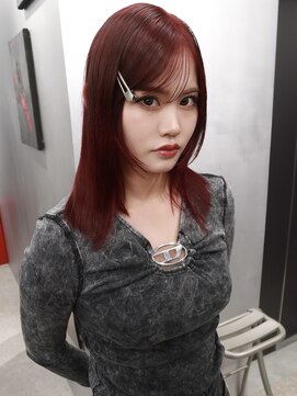 ペレ 梅田(PELE) 前髪/アンブレラカラー/こなれミディ/イメチェン/ウェーブパーマ