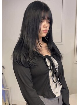 シーン(SCEN) layer cut × Korean Black