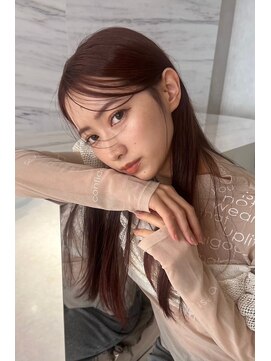 エヌ 武庫之荘店(enu) ピンクブラウン#韓国ヘア