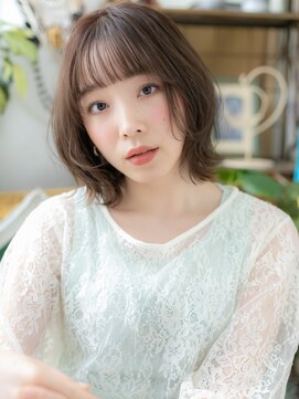 カバーヘア イヴ 戸頭店(COVER HAIR EVE) ★グレージュアッシュ似合わせカット小顔ボブウルフ30代40代★1