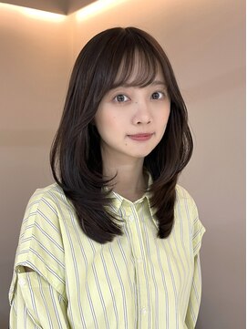 ルル 表参道(lulu.) 黒髪/ボブウルフ/ネビージュ/小顔/ワンレン