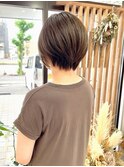 ショート×アッシュベージュ