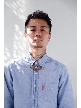 ヒール 銀座(heel) 短髪ツイストスパイラルパーマスパイキーショートパーマメンズ