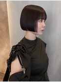 ミニボブ×ダークグレー