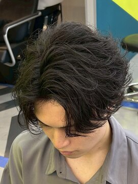 ダズルヘアラッシュ(DAZZLE hair RUSH) 名古屋毛流れセンターパートニュアンスパーマフェザーパーマ30代