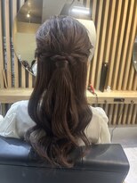トクヤマサロンニューヨーク(TOKUYAMA SALON NEW YORK)&nbsp;大切な日のヘアアレンジ]ヘアセット　編みおろし・タイトヘア