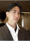 men's/顔周り/ニュアンスパーマ/黒染め/韓国/ダウンパーマ