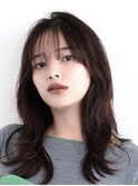 天神大名今泉ロングレイヤー韓国風くびれ巻き髪小顔透明感ヘア