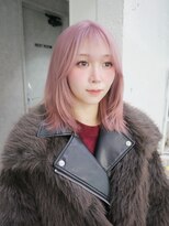 シェノン バイ アランスミシー 表参道(CHAINON by Alan smithee)&nbsp;ミディアムレイヤー×ピンクカラー