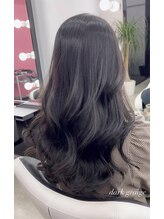 【透明感】ブリーチなしでも叶う。柔らかく透ける「暗髪カラー」【透明感カラー/グレージュ/札幌/大通】