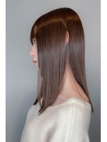 ヘアメイクアモーレ 光の森店(Hair Make Amore) 髪質改善ストレート×アールグレイベージュ