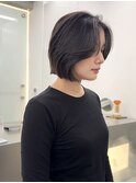 小顔ひし形ボブ/レイヤーカット