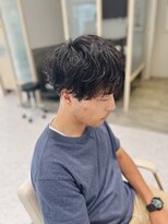 アッシュ 宮前平店(Ash)&nbsp;【前下がりマッシュ×ソフトスパイラルパーマ】