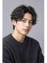 メンズチャチャブランアミー(MEN's chachaBlanc Amie)&nbsp;柔らか毛流れのニュアンスセンターパート