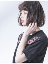 毛先ワンカールと表面のみmixカールでくせ毛風ゆるパーマ