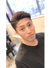 【salondeocco】カジュアル・オールバックスタイル