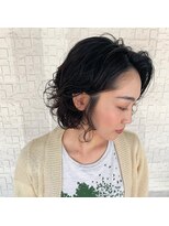 テラスヘア 新潟駅南(TERRACE hair)&nbsp;黒髪 × 大人めパーマボブ