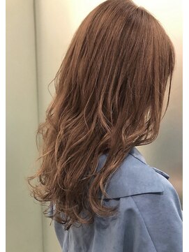 エル(EL by green) [ＡＫＩＫＯ]ピンクベージュ×ロングレイヤー☆0112327997