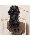 お呼ばれハーフアップ×ナチュラルアレンジ×WHITE草柳