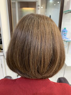 ヘアーサロンウェスト(Hair Salon West) グラボブ明るめグレイカラー