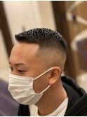 王道スキンフェード濡れパン