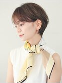 美人ショート 耳かけ 前髪長め くびれショート 熊本 ruen ひし形