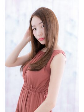 ミック 日暮里店(miq) 大人ガーリーヘルシースタイル小顔ナチュラルエアストレートb1