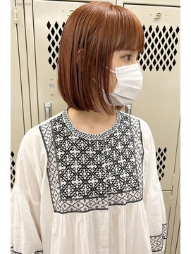 コス(kos) 大人可愛い/ココアベージュ/グレージュカラー/ボブウルフ/黒髪