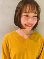 ネイビー(nvy)&nbsp;丸みのあるショートボブ