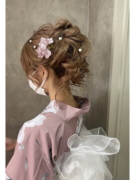 フェリーチェ(Felice) 浴衣ヘア　アップスタイル　浴衣　ヘアセット