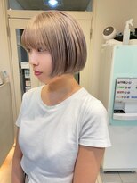 テトラ バイ ネオリーブ 横浜西口店(tetra by neolive)&nbsp;横浜★ミルクティー　ケアブリーチ　ベルボブ　ホワイト