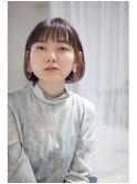 【髪質改善】パープル系イヤリングカラー Ash清瀬 大嶋