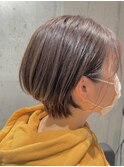 ハイライト/インナーカラー/白髪ぼかし/縮毛矯正/ショート