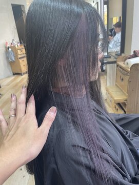 アクト 三鷹店(ACT) インナーカラーヴァイオレット×ブラック