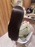 【Ami限定】人気NO.1/髪質改善ストレート+リタッチカラー+カット+2stepTR