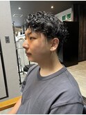 ビジネスマンに大人気七:三パーマ!
