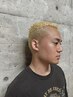 【イージーパンク】カット＋イージーパーマ＋ブリーチ￥19250