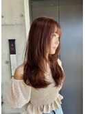 韓国レイヤー/くびれミディ_くすみブラウン【上大岡】