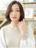 大人フェミニン前下がり小顔かきあげボブc5浦和20代30代40代