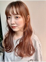 ロングレイヤー　暖色カラー