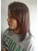 レイヤー×ピンクブラウン
