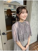 結婚式お呼ばれヘア