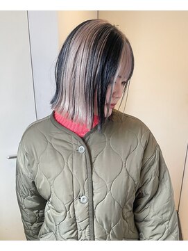 ニコフクオカヘアーメイク(NIKO Fukuoka Hair Make) 《NIKO》落ちる黒で楽しむ♪周りと差をつけたデザインカラー