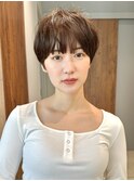 マッシュショート　ニュアンスパーマ　表参道青山　コンパクト
