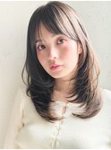 サイドバング似合わせカット20代30代40代◎くせ毛風カール