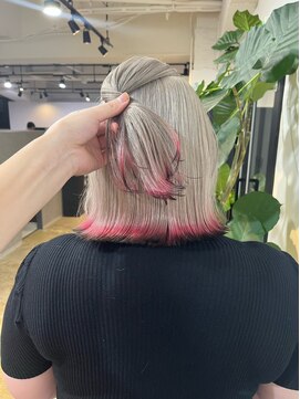 メリー オオサカ(Merly Osaka) pinkとblackの裾カラー