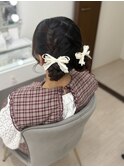 編み込みツイン
