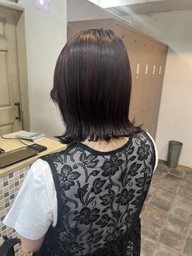 サニー 梅田(Sun.ny) ボブ_ピンクレッド　sunny宮崎裕己